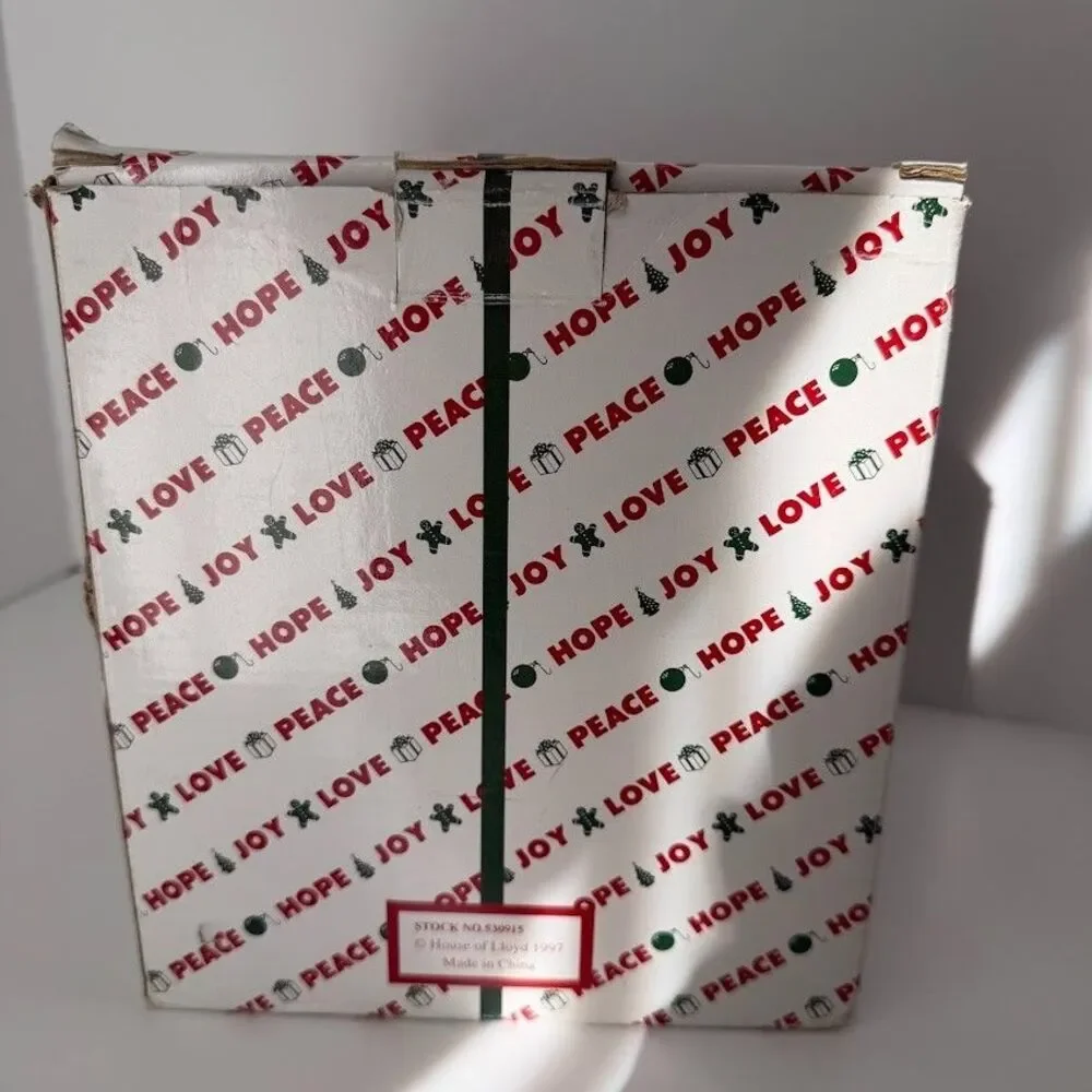 Vintage House of Lloyd Christmas Around the World "Sculpting Santa" w Box 1997 - Picture 16 of 16